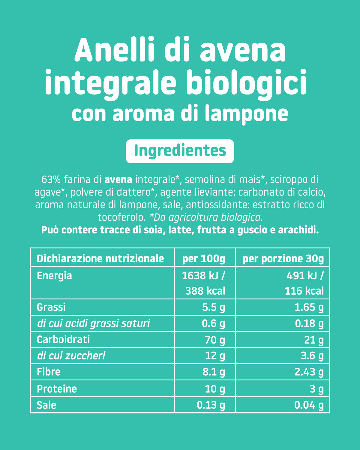 Cereali Smileat Kids Aroma Lampone