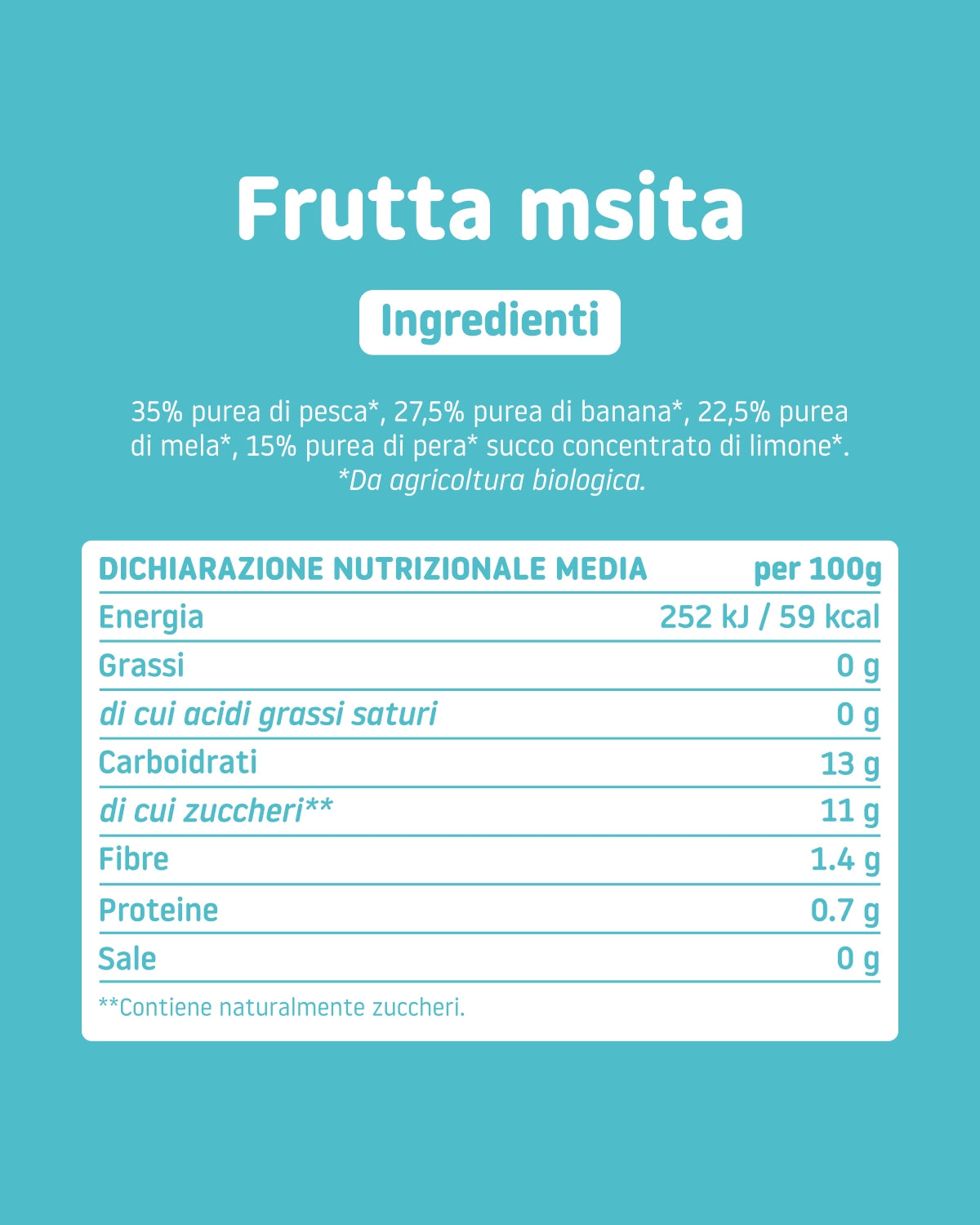 Pouch frutta mista