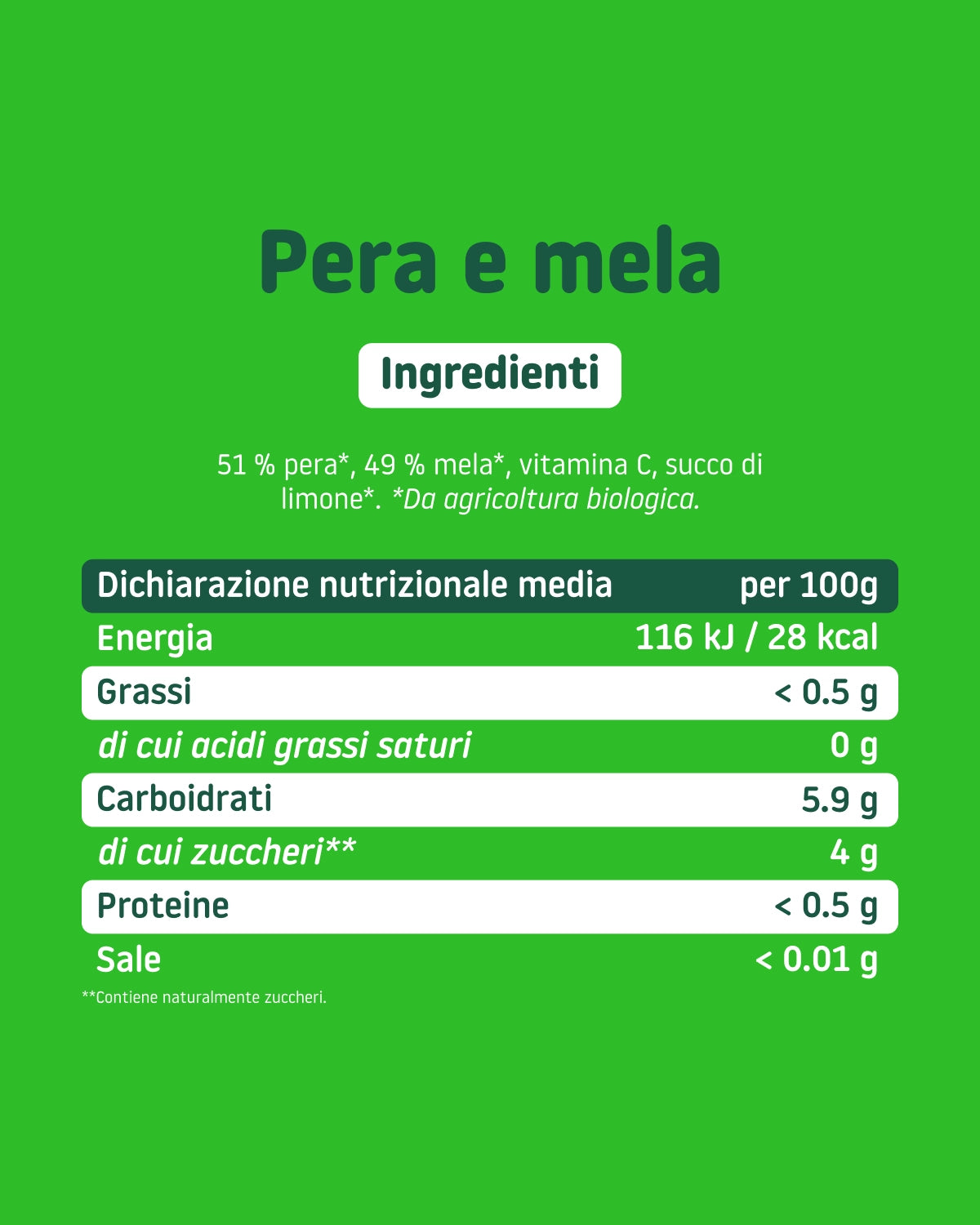 Pera e mela 130g