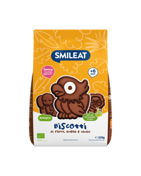 Biscotti biologici di farro, avena e cacao