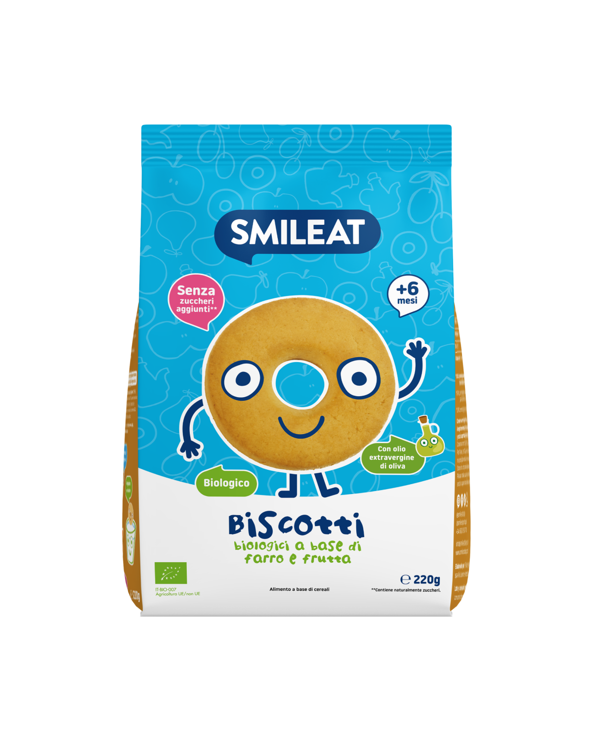 Biscotti biologici di farro e frutta