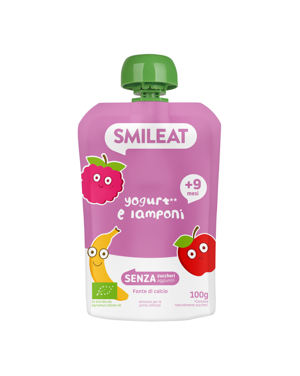 Pouch yogurt e lamponi