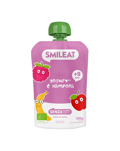 Pouch yogurt e lamponi