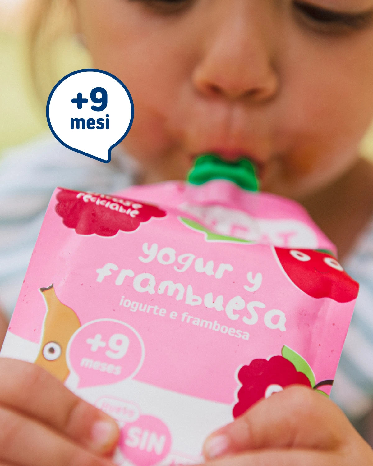 Pouch yogurt e lamponi
