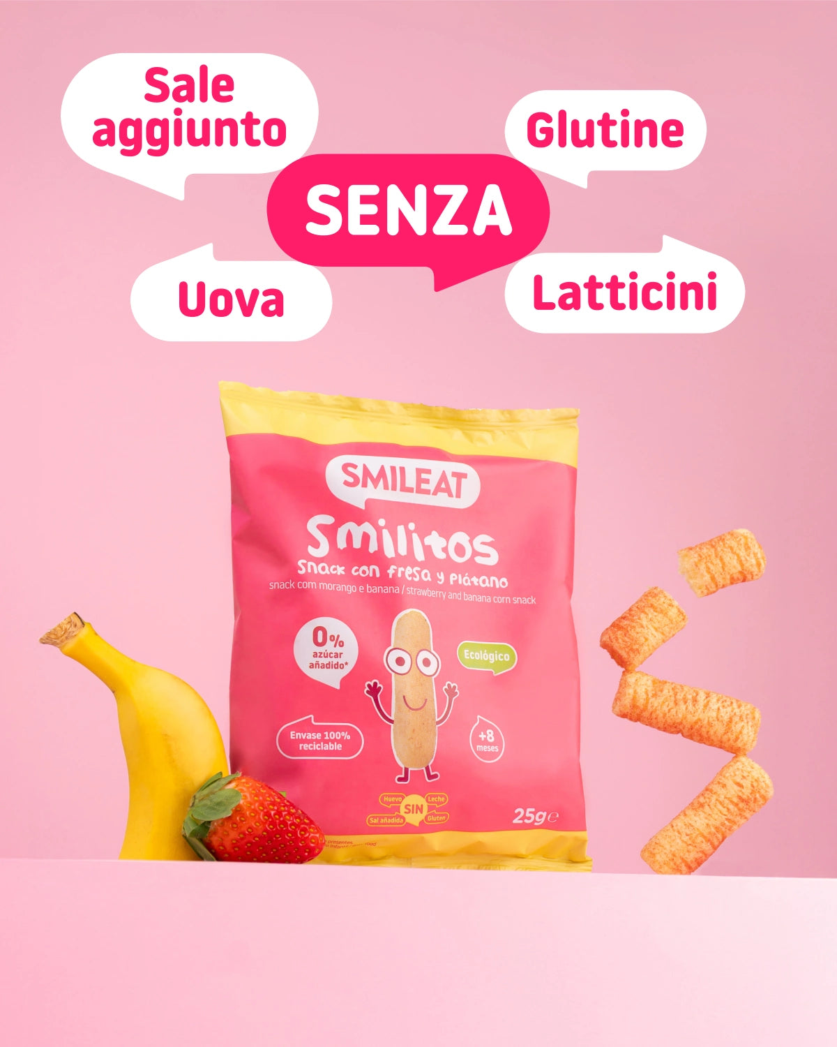 Smilitos Fragola e banana 25g