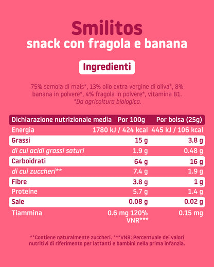 Smilitos Fragola e banana 25g