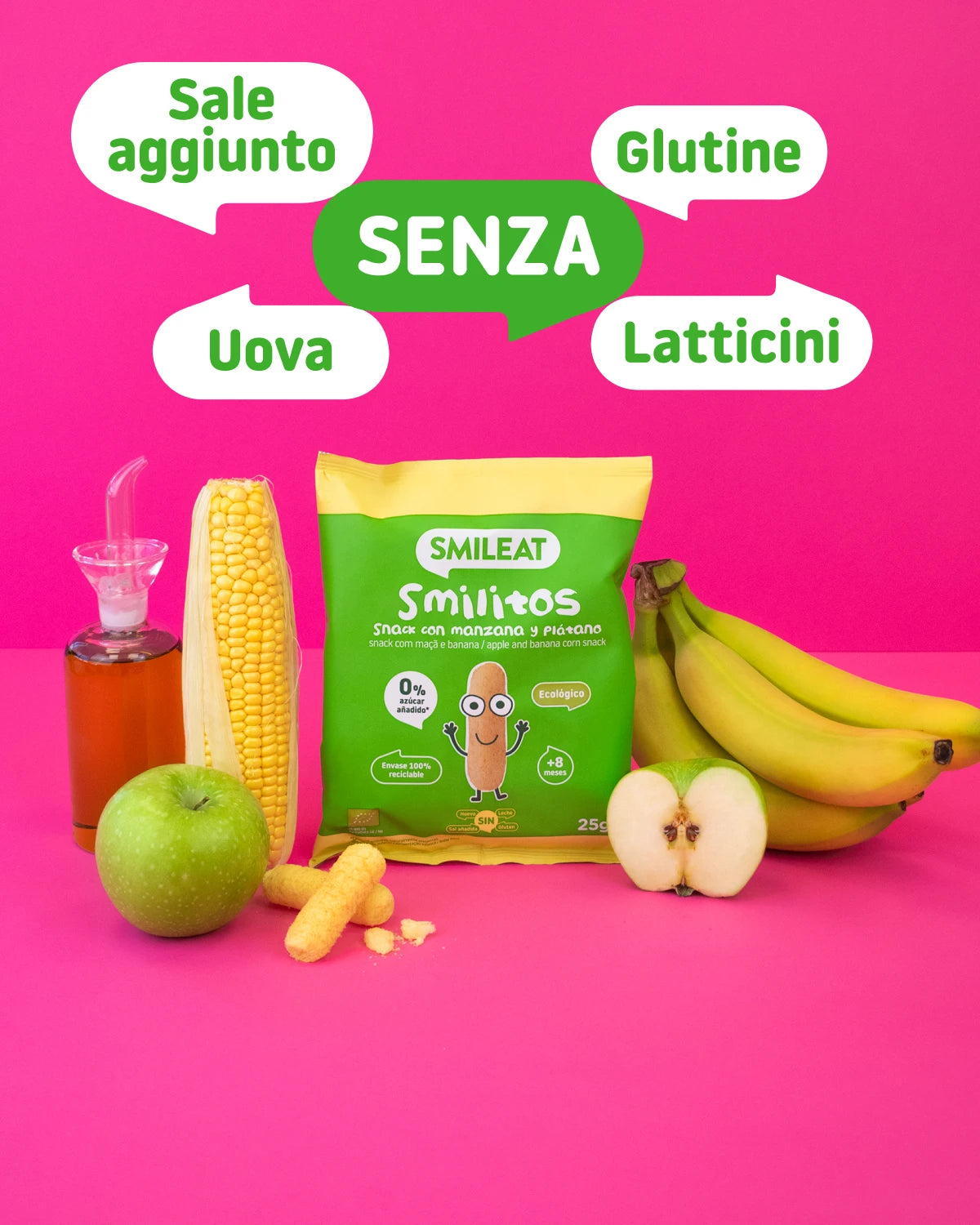 Smilitos snack con mela e banana
