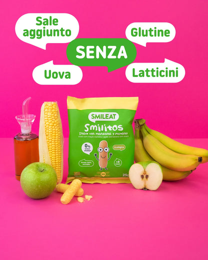 Smilitos snack con mela e banana