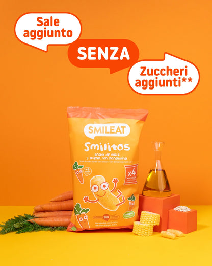 Smilitos snack di mais e avena con carota