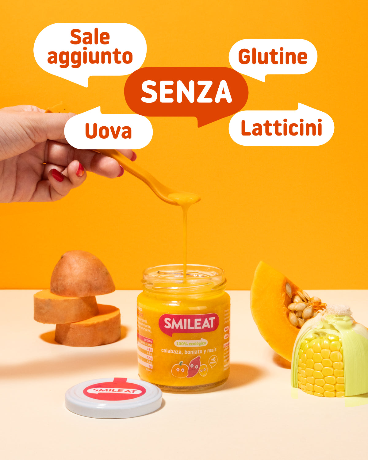 Pappa Pronta Zucca, Patata Dolce e Mais 190g