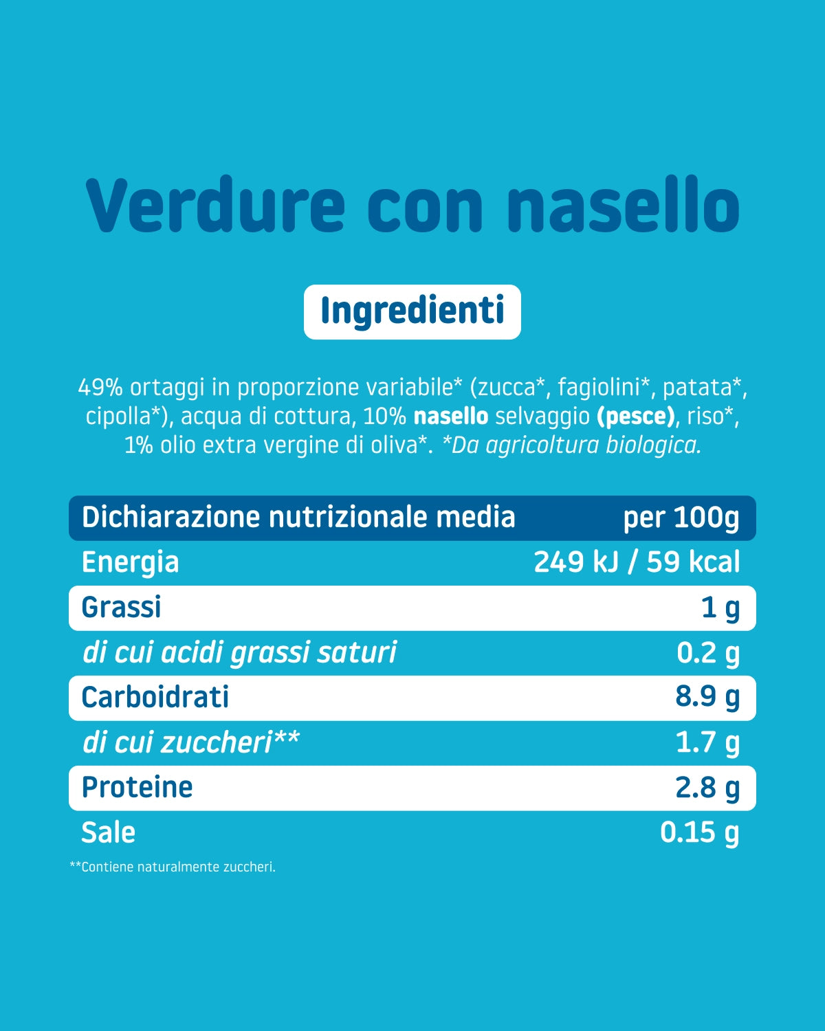 Pappa Pronta Nasello con verdure 190 gr